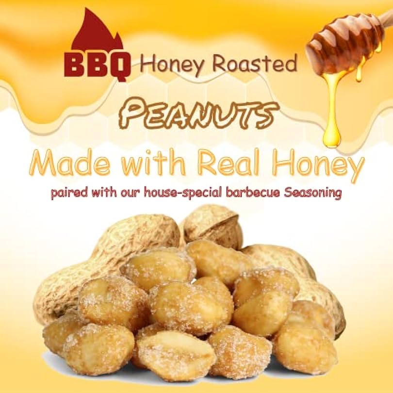 BBQ Honey Roasted Peanuts by It's Delish, 5 lbs Bulk | Gourmet Peanut Nuts in Honey Sugar Coating and Barbecue Seasoning, Sweet & Savory Nut Snack - Vegan, Kosher Parve 108627981