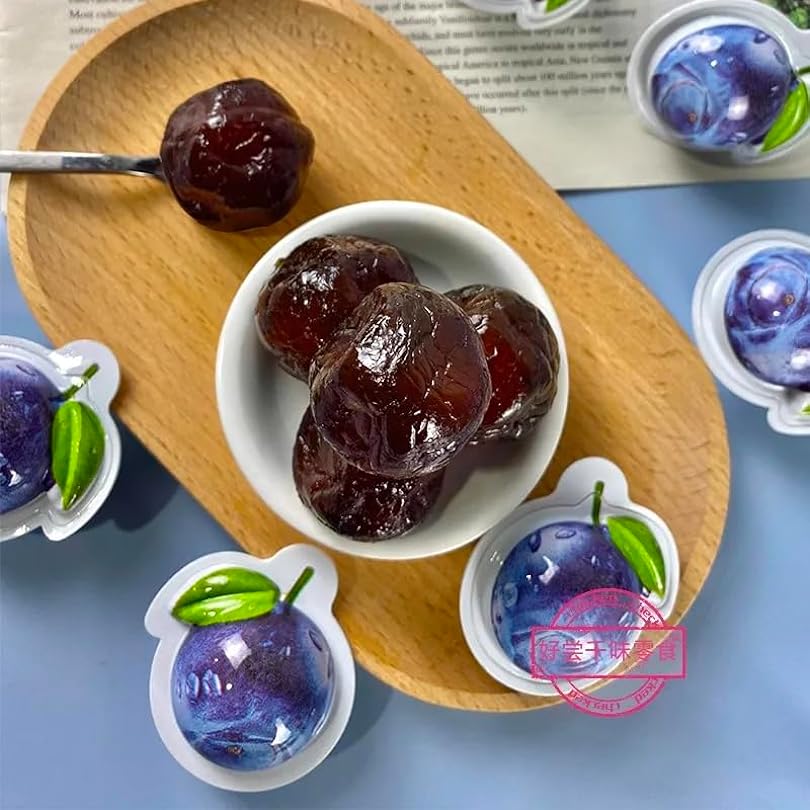 Sour and Sweet Dried Plums Candy，Rock Candy Citrus Black Plum Yangmei Cherry Candied Fruit Preserved Fruit，Plum Cakes Instant Snacks，dried 100g 133744470