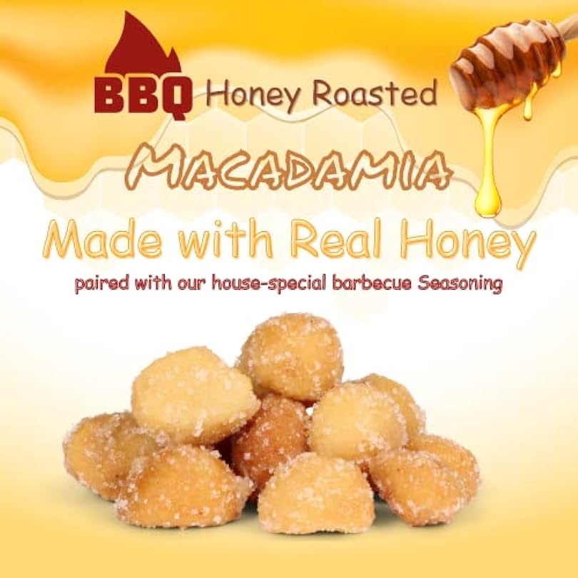 BBQ Honey Roasted Macadamia by It's Delish 1 lb Bulk Gourmet Nuts in Sugar Coating and Barbecue Seasoning Sweet & Savory Nut Snack - Vegan Kosher Parve 146362321