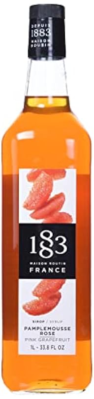 1883 Maison Routin - Pink Grapefruit Syrup - Made in France | 1 Liter (33.8 oz) 221697760