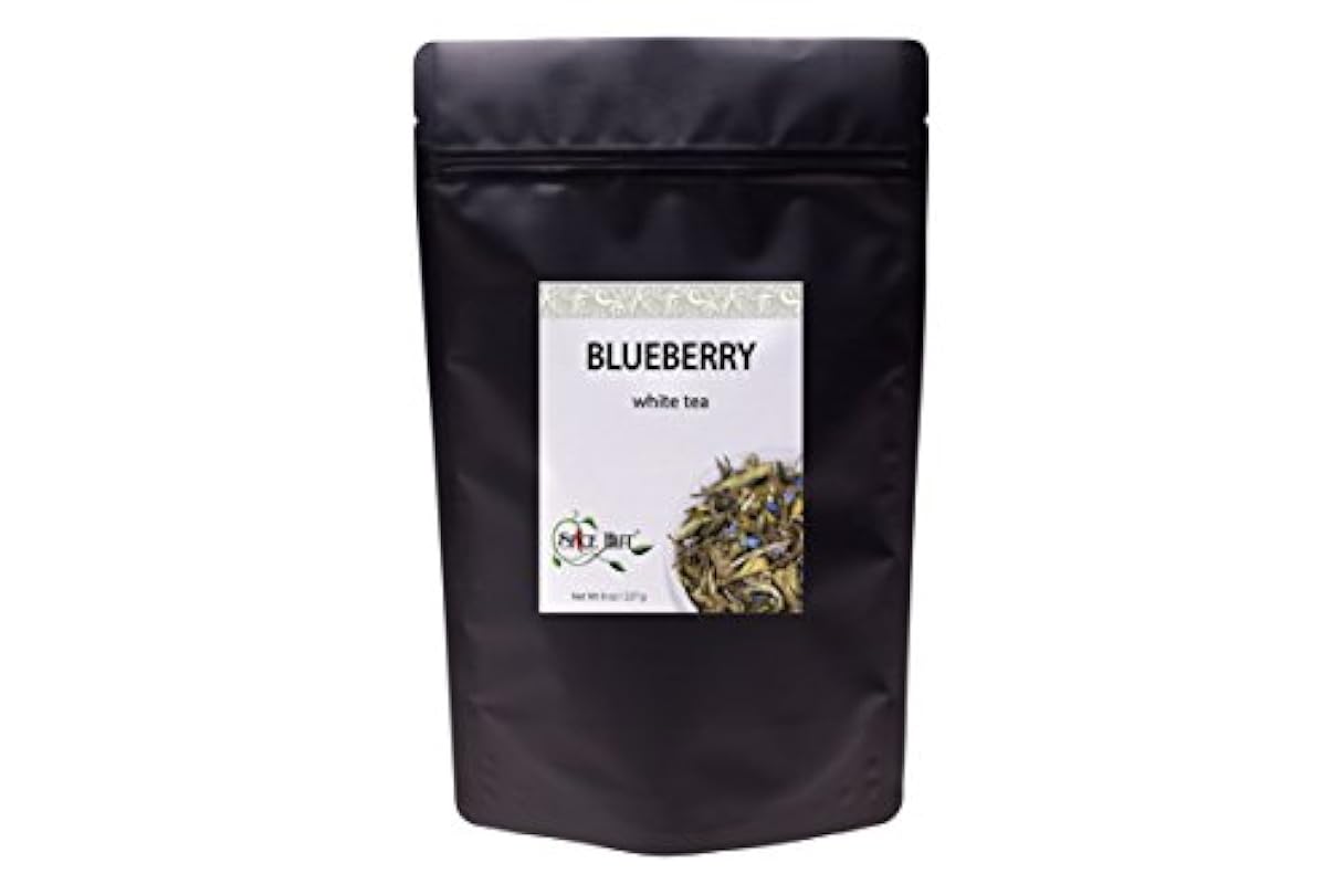 Blueberry White Tea, Loose Leaf - Low Caffeine, Antioxidants, Hot & Iced Bulk 8Oz, 80-100 Cups The Spice Hut, First Sip Of Tea 250984293