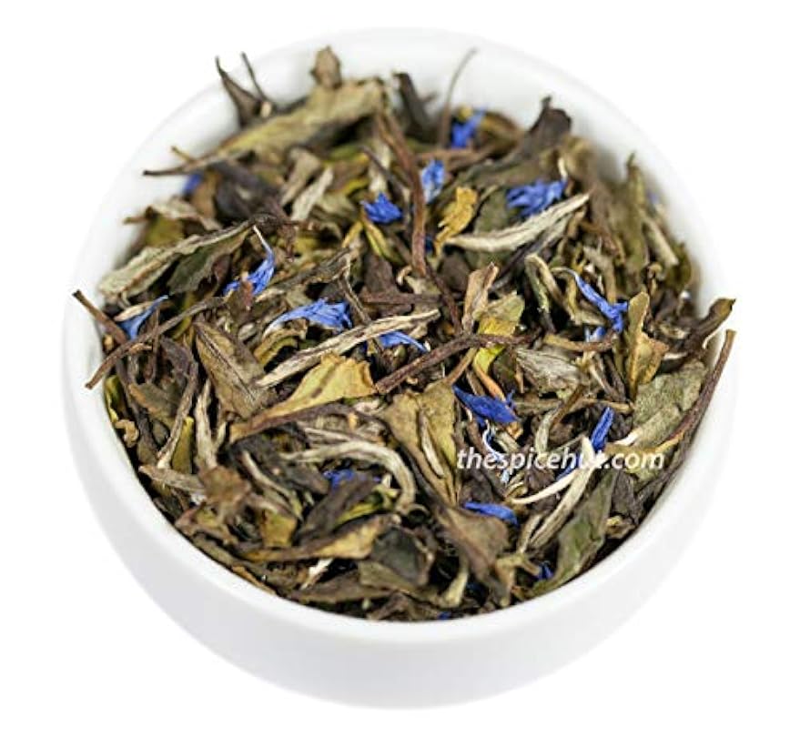 Blueberry White Tea, Loose Leaf - Low Caffeine, Antioxidants, Hot & Iced Bulk 8Oz, 80-100 Cups The Spice Hut, First Sip Of Tea 250984293