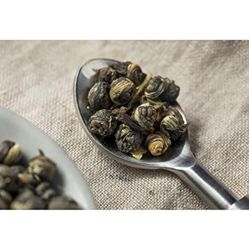 Teabalmy Jasmine-Pearls | Loose Leaf Green Tea | Jasmine Green Tea (J2423) (113 g (Pack of 1)) 256145489