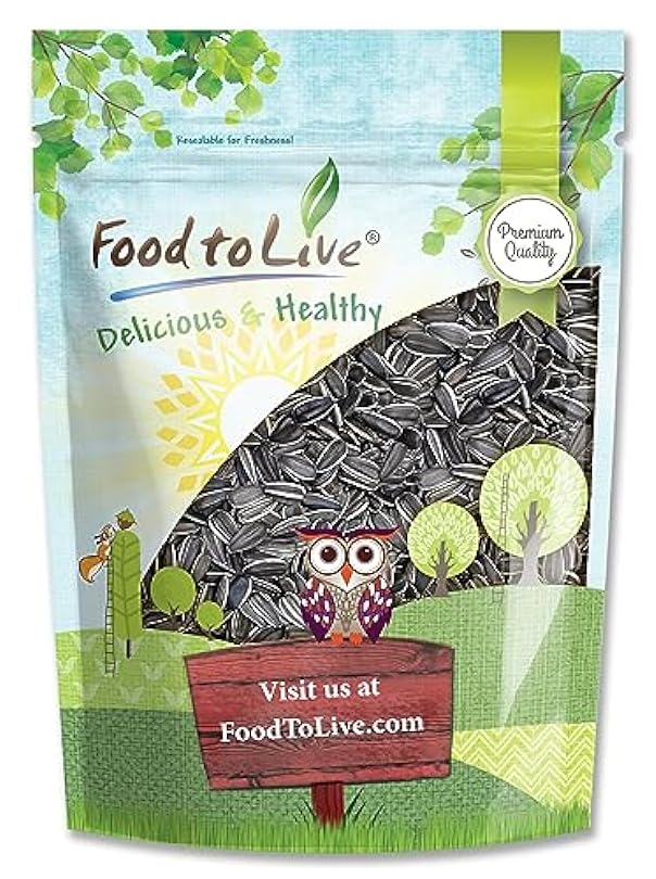 Raw Sunflower Seeds in Shell 6 Ounces – Fresh Crunchy and Nutty Snack for on-the-go Preservative-free Great Source of Protein Fiber Essential Minerals & Vitamins. Whole Unhulled Bulk 268511512