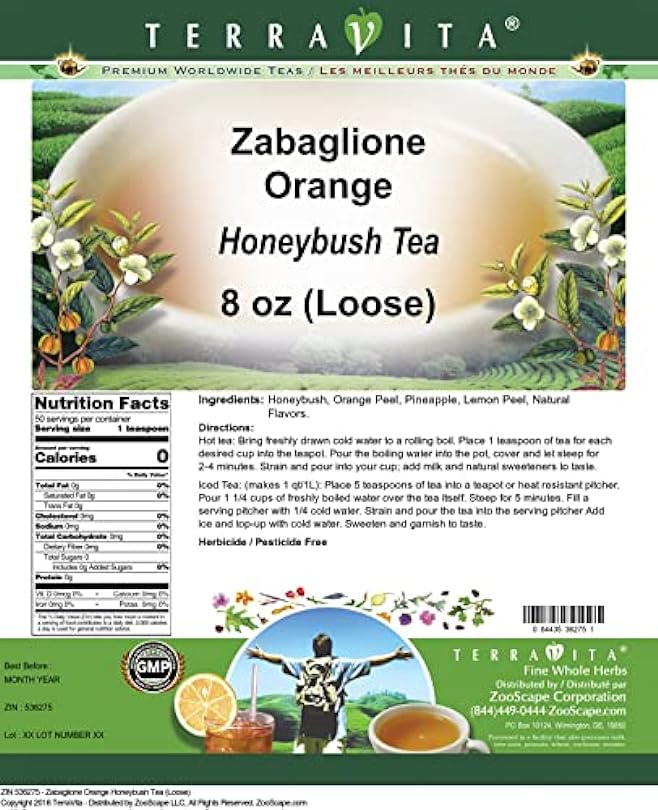 Zabaglione Orange Honeybush Tea (Loose) (8 oz, ZIN: 536275) - 2 Pack 269492928