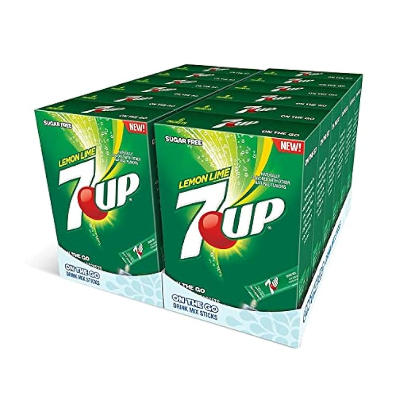 7-UP Powder Drink Mix – Sugar Free & Delicious (Lemon Lime, 72 Sticks) 297095198