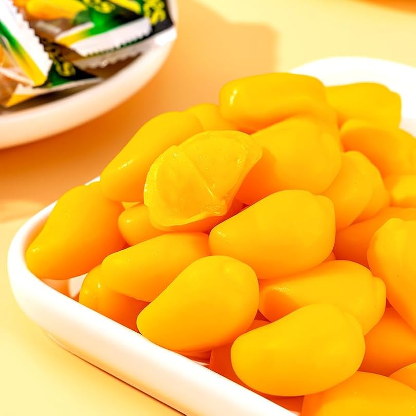 wa sai luo Mango Soft Candy 3.5 Ounces Assorted Candy Chewing Candy Chinese Candy Fruit Flavor Candy Casual Snacks (3.5 oz(100G)) 330245143