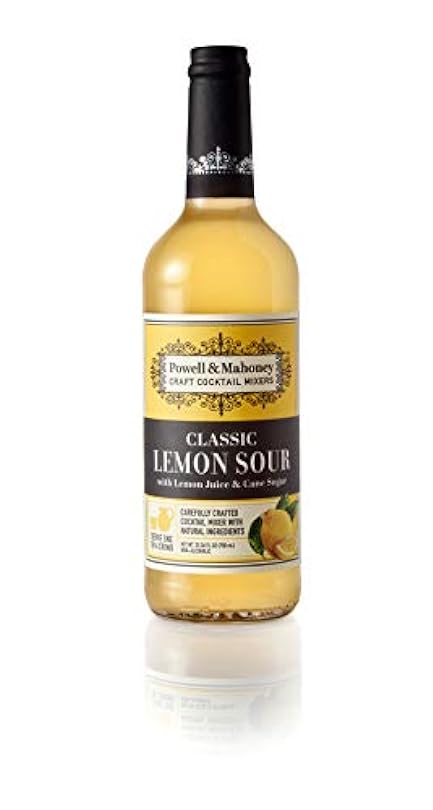 Powell and Mahoney Lemon Sour with Bitters Cocktail Mixer, 750 Milliliter - 6 per case 354326818