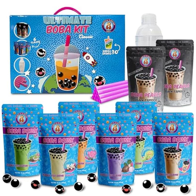 The Original ULTIMATE D.I.Y. Bubble Tea Party Kit *CLASSIC FLAVORS* by: Buddha Bubbles Boba 36913547