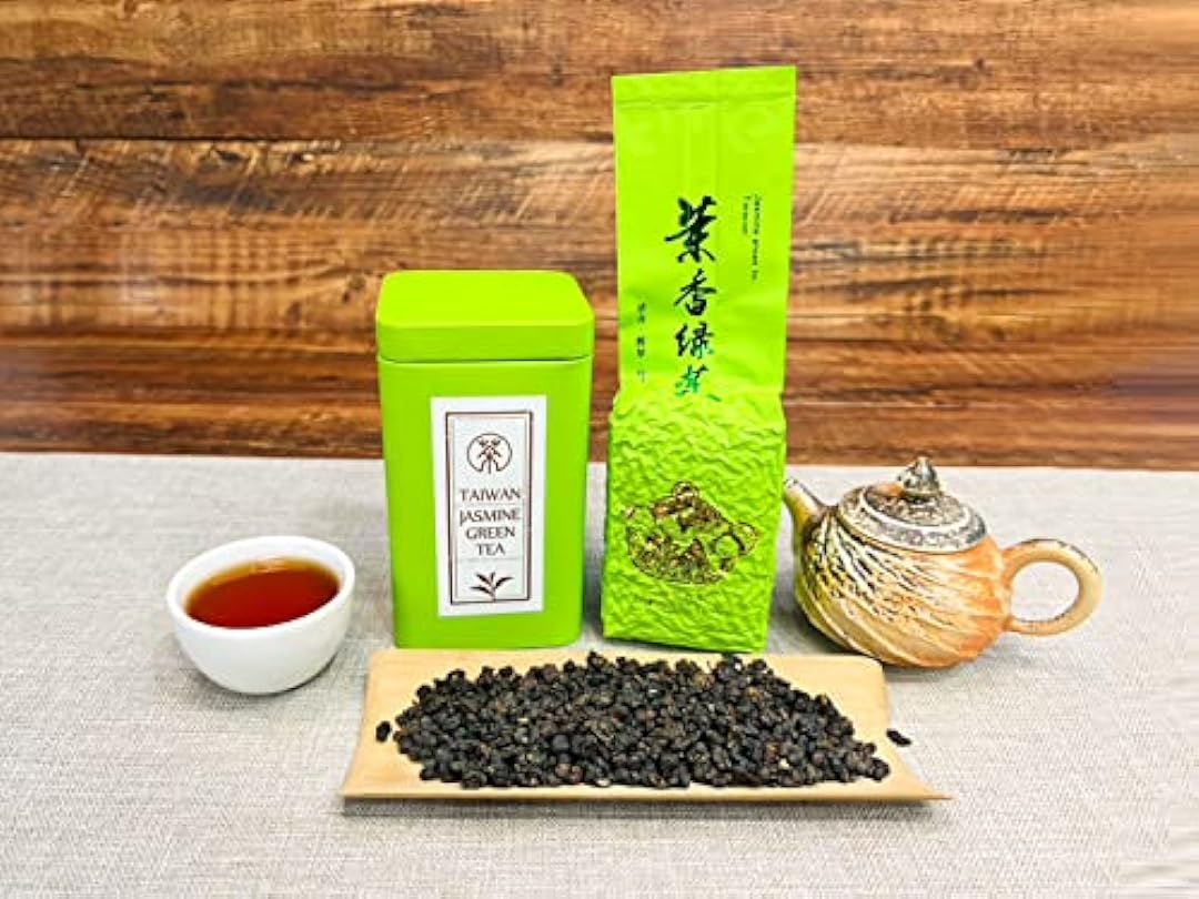 Xin Qing Organic Jasmine Green Tea Loose Leaf Leaves Taiwan No Chemical Additives Naturally Sweet and Not Bitter 200g 426096230
