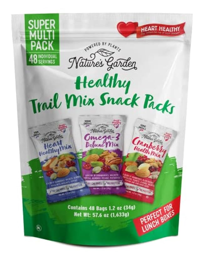 Nature's Garden Healthy Trail Mix Snack Pack - | Premium Nuts and Seeds | Delicious Healthy Trail Mix Snack - Food Allergy Free, Multi-Pack - ​28.8 oz (Pack of 2) 440124996