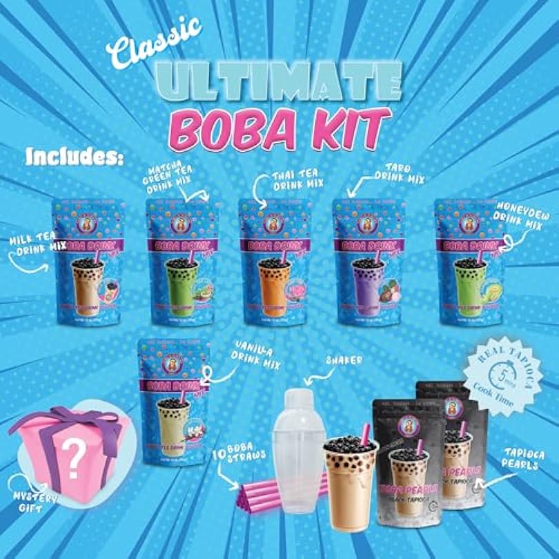 The Original ULTIMATE D.I.Y. Bubble Tea Party Kit *CLASSIC FLAVORS* by: Buddha Bubbles Boba 472600580