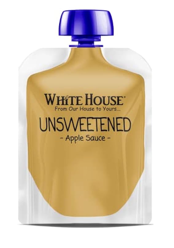 White House All Natural Unsweetened Apple Sauce Pouches, 3.2 Ounce (Pack of 12) 481563039