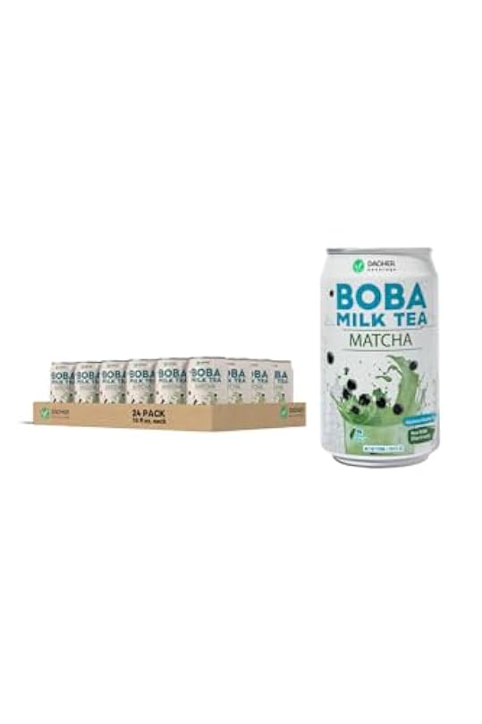 (Pack of 24) DaoHer Matcha BOBA Milk Tea Multipack || Japanese Matcha || Konjac BOBA || No.1 Canned BOBA Brand 482912447