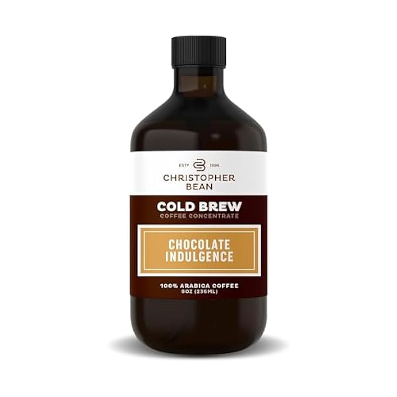 Chocolate Indulgence Flavored Coffee Concentrate Unsweetened Cold Brew & Iced Distillate Liquid Java Hand Crafted Concentrated 100% Arabica Pure Bean Extract 8-Ounce Bottle 526529263