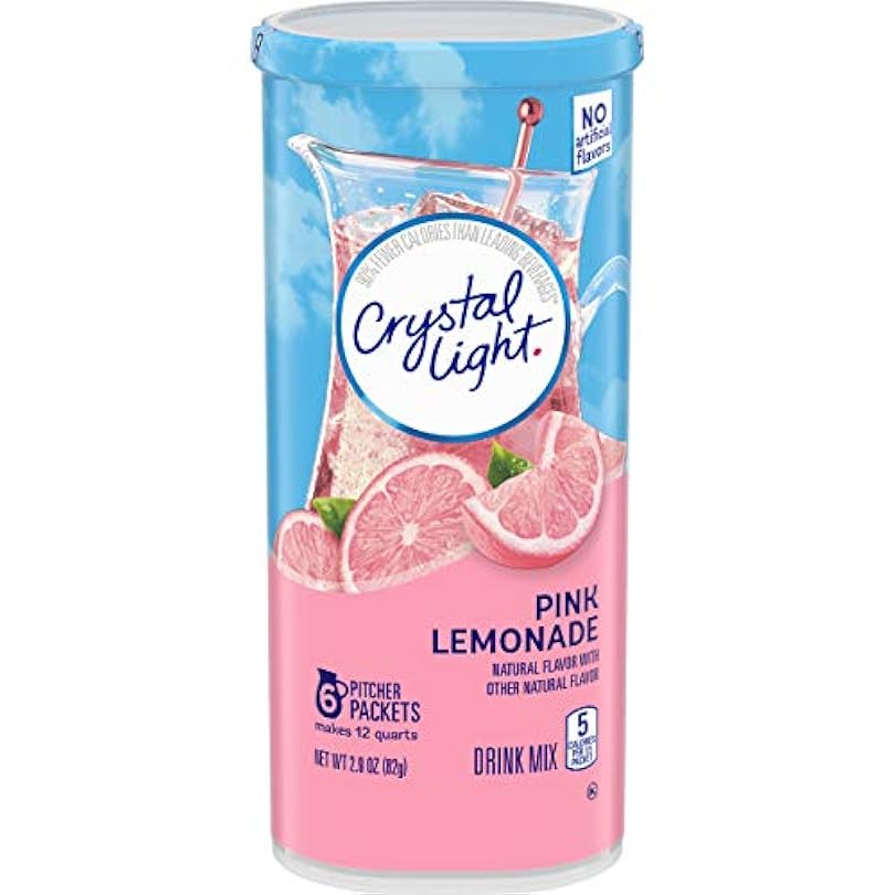 Crystal Light Pink Lemonade Drink Mix (36 Pitcher Packets, 6 Canisters of 6) 531021511