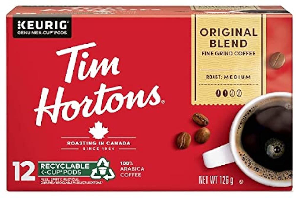Tim Hortons Coffee K-Cups, Original Blend and Dark Roast, One 12ct Box of Each (24 K-Cups Total) - with MYD Drink Stirrer 549805322