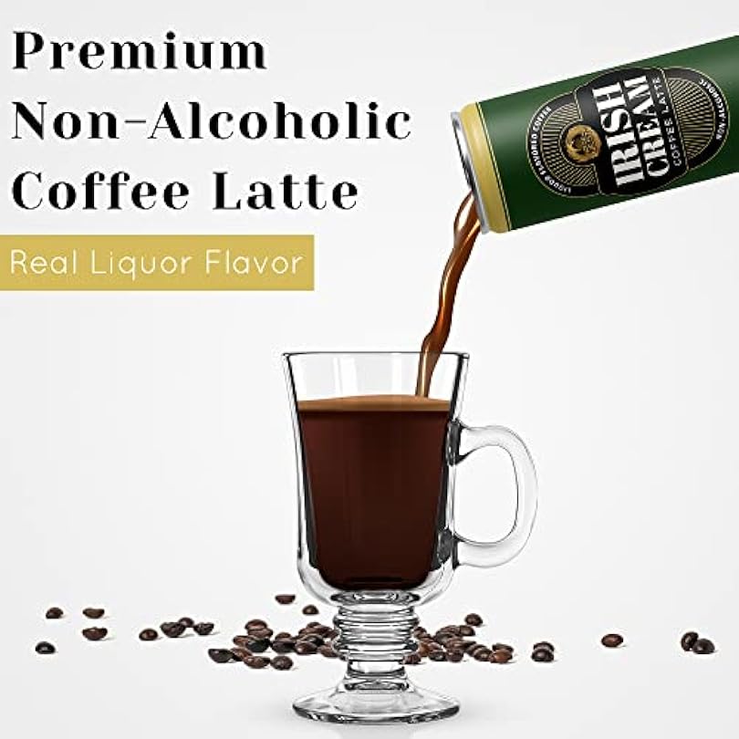 Golden Nest Liquor-Flavored Coffee Latte Ready to Drink Liquor-Inspired Non-Alcoholic Creamy Beverage All Natural No Preservatives 8 Fl Oz Can Irish Cream Pack of 12 572969986