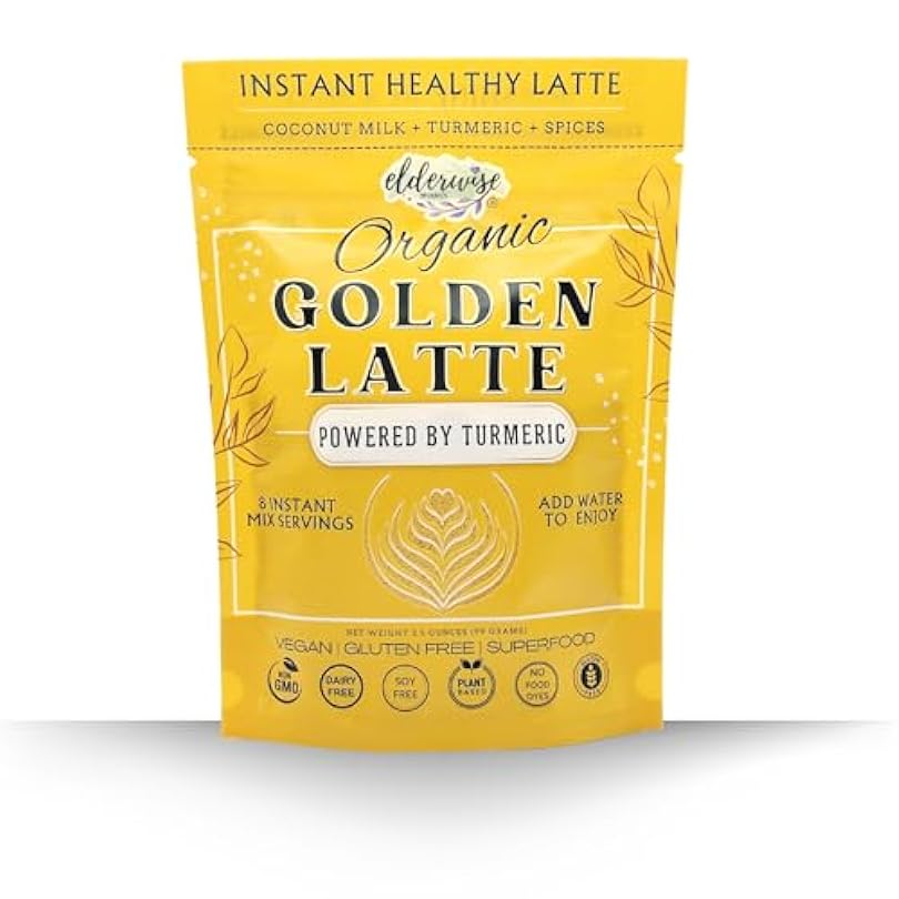 Golden Latte | Powered with Turmeric | Freeze Dried Instant Beverage | No Caffeine | Coffee Alternative 614568407