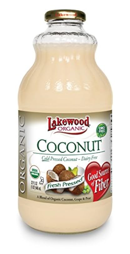 Lakewood Organic Coconut Juice, 32 Fl Oz 6 Count (Pack of 6) 617591578