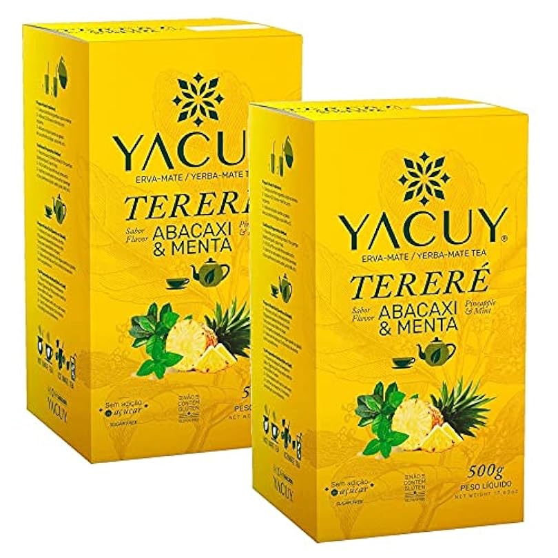 Yacuy Tereré Pineapple Mint Yerba Mate 2 x 500 g (1.1 lbs) 628102091
