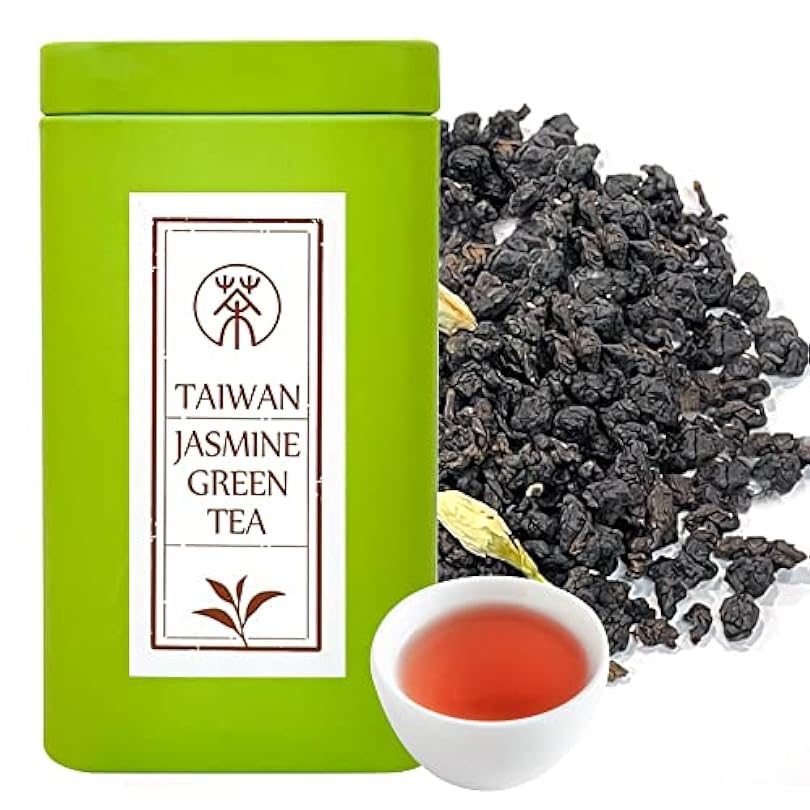 Xin Qing Organic Jasmine Green Tea Loose Leaf Leaves Taiwan No Chemical Additives Naturally Sweet and Not Bitter 200g 645674569