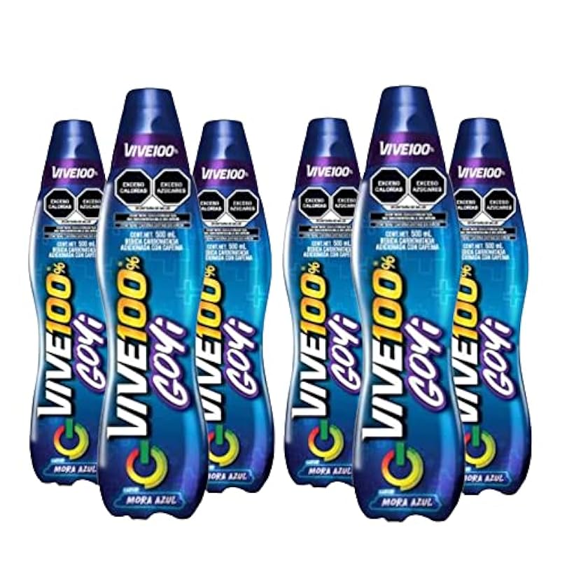Vive 100% - (6 Pack) 16.9 fl oz - Made In Mexico (Mora Azul) 64570009