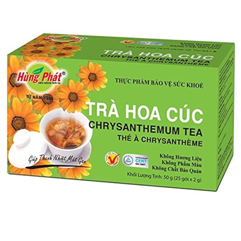 02Boxes - Chrysanthemum Tea Hung Phat 25pack x 2 g- Tra Hoa Cuc Hung Phat 741148119
