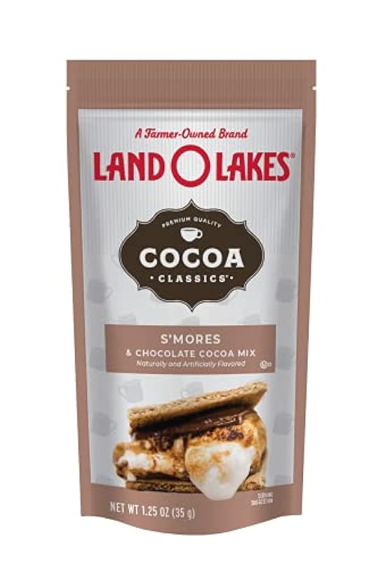 Land O Lakes S'mores & Chocolate Hot Cocoa Mix Classsis, 1.25 OZ, Pack of 72 79216571