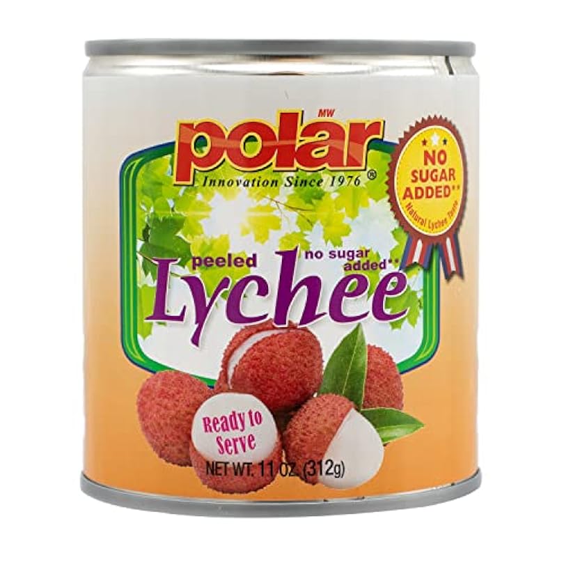 MW Polar Polar Lychee No Sugar Added, 11 Ounce (Pack of 12) 827053422