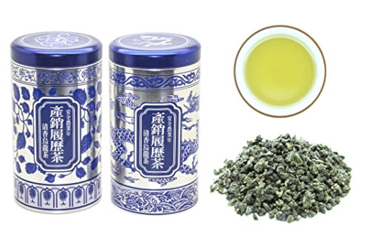 Lugu Alpine Oolong Loose Tea Leaves Set – 2 x 150G 鹿谷清香烏龍 Taiwan Oolong, Hand-picked Organic Leaves Gift Set 850036906