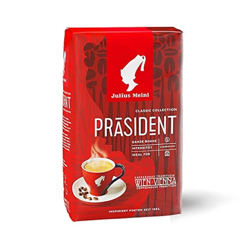 Julius Meinl: "Präsident", Classic Viennese Medium Roast Coffee Beans, 500g / 17.6oz (1) 865286192