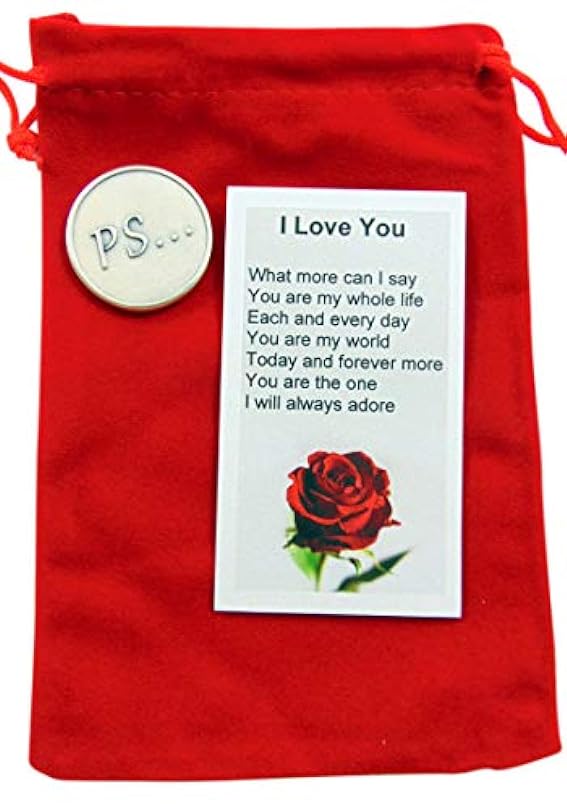 Westmon Works I Love You Sentiment Token and Poem Card Valentines Day Gift Set 870374814