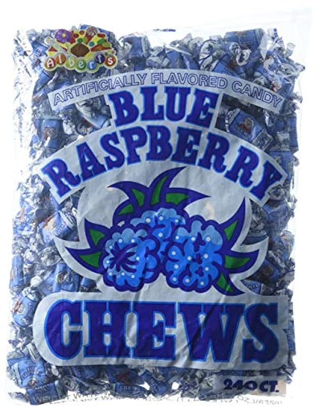 Albert's Chews Blue Raspberry 240 - pack of 3 880459458