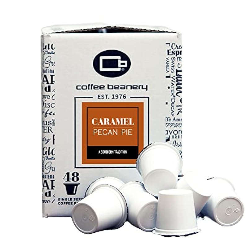 Caramel Pecan Pie Single Serve Coffee Pods | 48ct | 100% Specialty Arabica Coffee | Gourmet Flavored Coffee 908134320