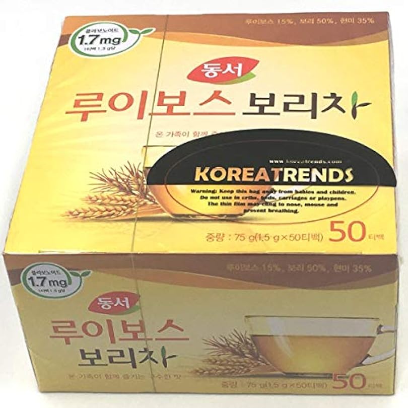 Dongsuh Food Rooibos Roasted Barley Tea 75g (1.5 g x 50 Bags) - SET OF 3 908897563