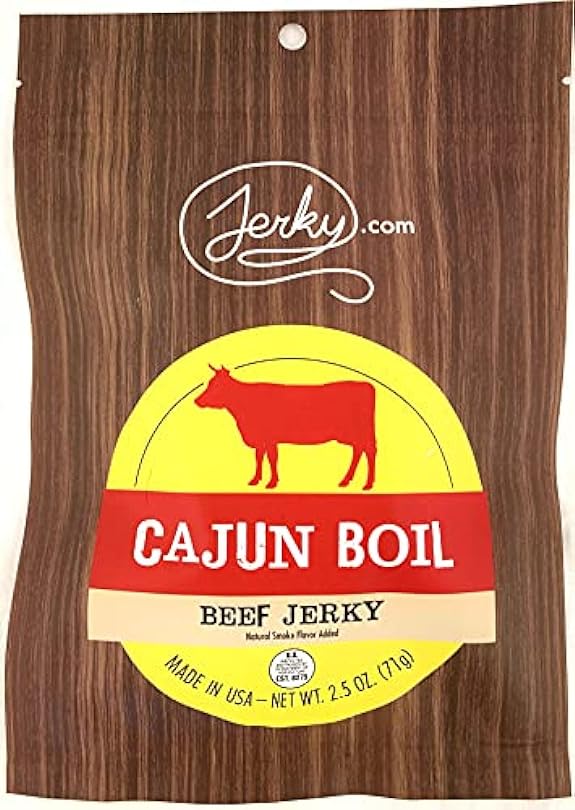 All Natural Best Beef Jerky - No Added Preservatives, No Added MSG or Nitrates - 100% Healthy, Lean Beef Jerky (Cajun Boil, 2.5 oz.) 913764173