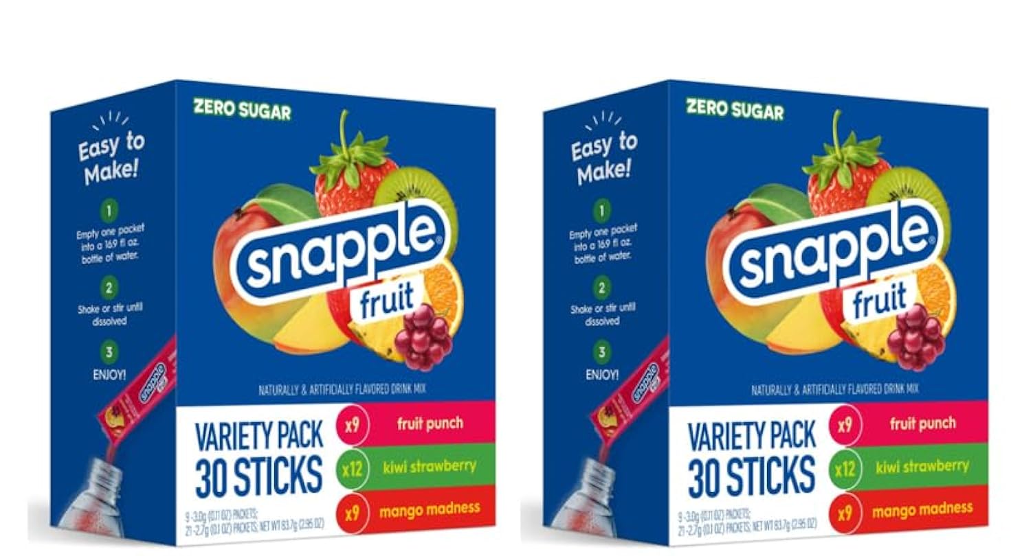 Snapple Fruit Variety Pack Flavored Drink Mix 930754954