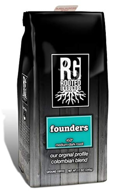 Rooted Grounds Small Batch Coffee - 100% Arabica Craft Coffee (Founders) 9523037