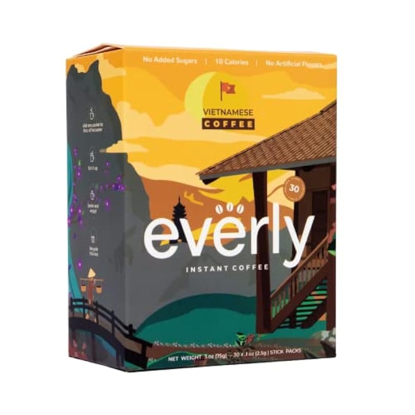 Everly Instant Coffee (100% Robusta Bean) - 30 stick packs/box 958332848